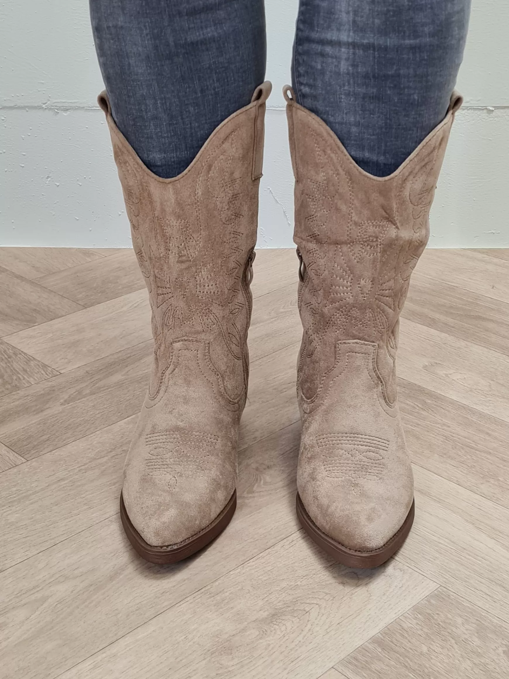 Trendz Western Boot Kelly Khaki Suede Sale